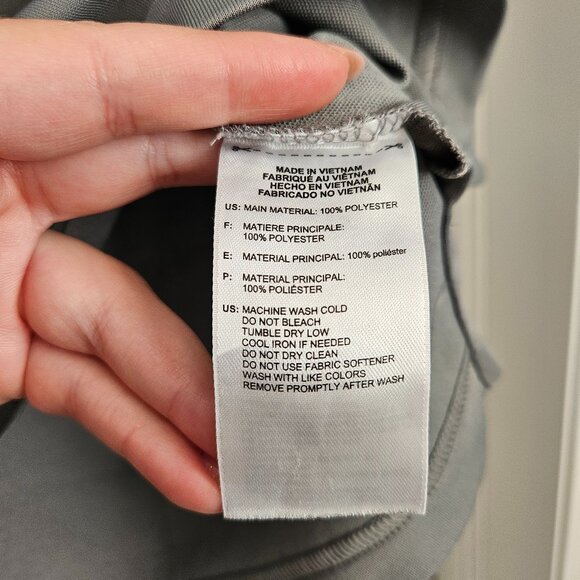 Grey Men's Adidas Golf Short Sleeve Polo with Buttons size L - Picture 6 of 10